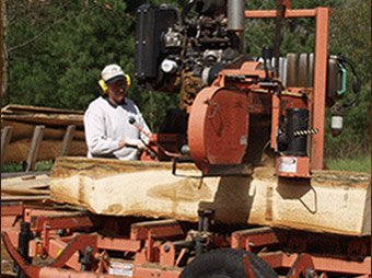 We custom mill logs into lumber Syracuse, Indiana